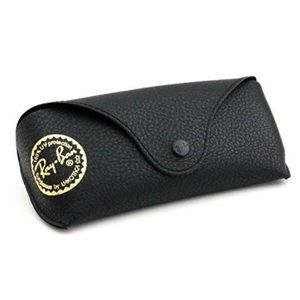 Black Soft Leather Ray-Ban Sunglasses Case